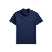 Slim Fit Kortærmet Polo Forår Navy Heather