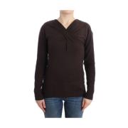 Cavalli Brown strikket uld sweater