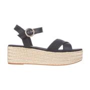 Signature Flatform Sandal Sort Blonder