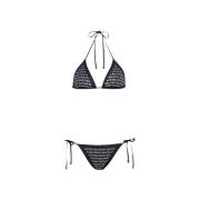 Sort Logo Bikini - Elegant og Moderne