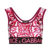 Majolica-Printet Crop Top