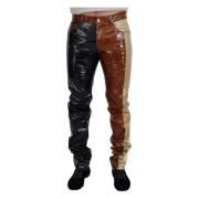 Multifarvet Skinnende Slim Fit Herre Jeans