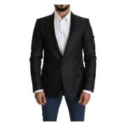 Elegant Jacquard Blazer