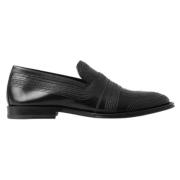 Sorte Læder Slip-On Loafers