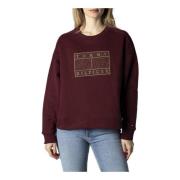 Bordeaux Kvinders Sweatshirt Stilfuldt Print