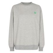 Grå Melange Sweatshirt til Kvinder - S232331