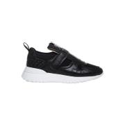 Quilted Sporty Lav Sneakers med Velcrobånd