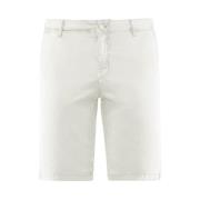 Strækbart Gabardine Slim Fit Chino Bermuda Shorts