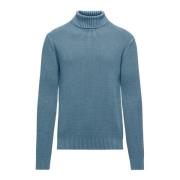 Varm Ribbet Bomuld Turtleneck