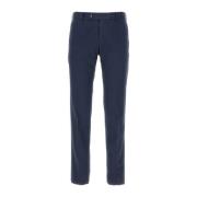 Navy Blue Stretch Bomuld Bukser