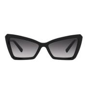 Metal og Acetat Cat-Eye Solbriller