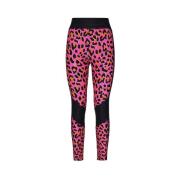 Leopard Print Fuchsia Bukser