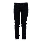 Mid Waist Slim-fit Denim Jeans