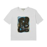 Stilfuld T-shirt til kvinder med grafisk print