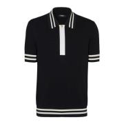 Monogrammønstret jacquard polo shirt