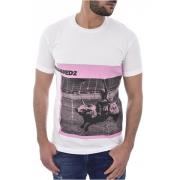 Printet Bomuld T-Shirt - S71GD0720