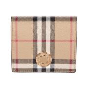 Vintage Check Pengepung med Logo Plakette