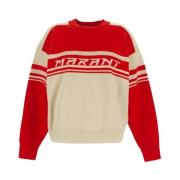 Ribbet Pullover i Vermilion