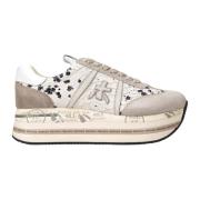 Animalier Beth Sneakers med Ruskindsdetaljer