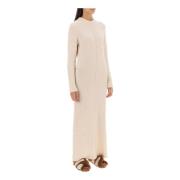 Cashmere Maxi Kjole med Inside-Out Søm