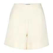 Flared High-Waisted Shorts med Lommer