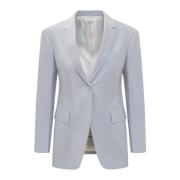 Elegant V-Neck Blazer med Lommer