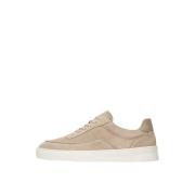 Luksus Beige Ruskind Sneakers