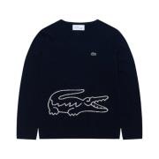 Herre Striktrøje med Lacoste Logo