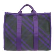 Canvas Check Tote Taske