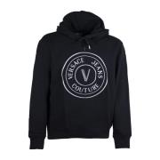 Sort V Emblem Hoodie