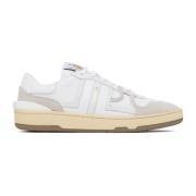 Hvide og Beige Kalveskind Clay Sneakers