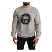 Crown King Print Sweater