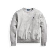 Mørk Vintage Strik Langærmet Sweatshirt