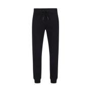 Fleece Joggers med Logo Broderi