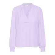 Feminin Lavendel Bluse