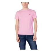 Pink Polka Dot Herre T-Shirt