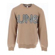 Beige Print Sweatshirt til Mænd