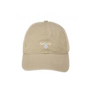 Sporty Beige Cap med Stone Detaljer