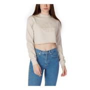 Beige Turtleneck Sweatshirt