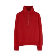 Cashmere Zip Hals Jumper