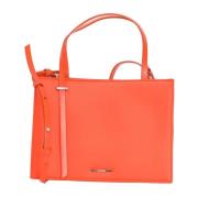 Orange Satin CK Square Skuldertaske