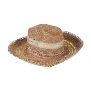 Brun Raffia Fedora Hat