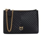 Sort Classic Chevron Dame Clutch