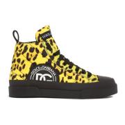 Leopard Quiltede Sneakers