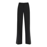 Pinstriped Wide Leg Bukser