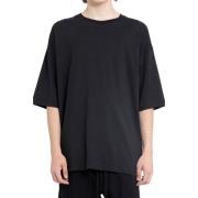 Sort Oversize Bomuld T-Shirt