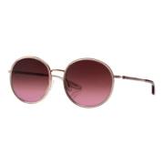 AMORFATI Sunglasses in Transparent Pink