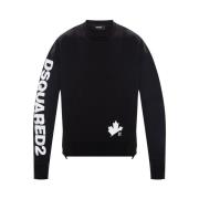 Dsquared2 Sweat-Shirt - Sort/Hvid, XLarge