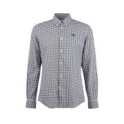 Gingham Broderet Skjorte