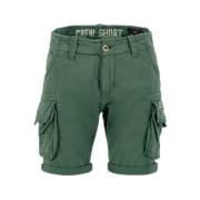 Vintage Grøn Cargo Crew Shorts